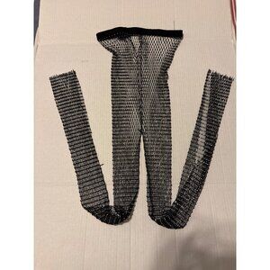 Sparkly Mesh Festival Art to Wear Split Hem Pants Unisex